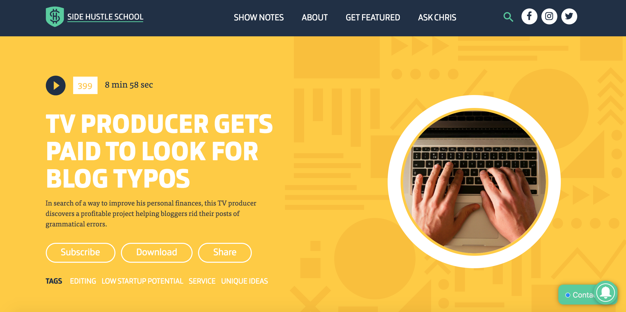 Featured on Side Hustle School